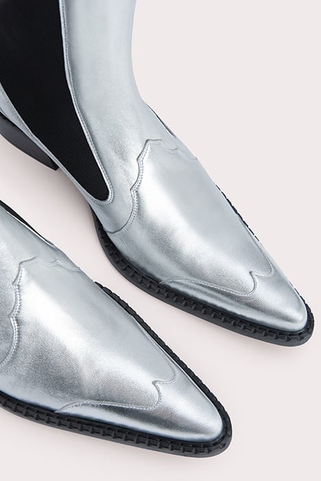 OTIS SILVER METALLIC LEATHER SILVER 4