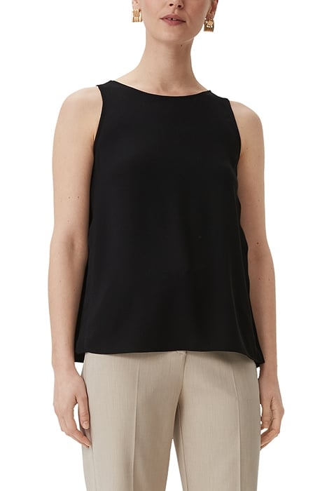 COMMA BLOUSES SLEEVELESS BLACK 1