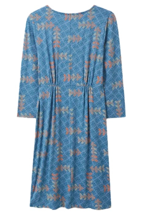 TALLIE ECO VERO JERSEY DRESS TEAL MULTI 3