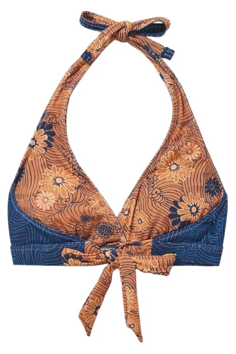 SUNSHINE REVERSIBLE BIKINI TOP NAVY PRINT 3