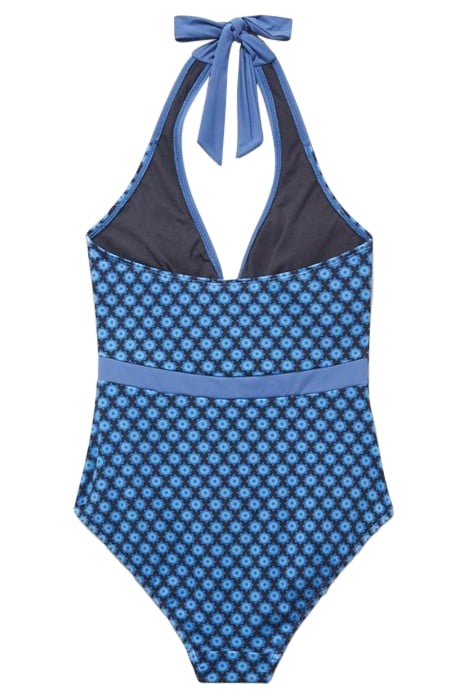 VALLEY HALTER SWIMSUIT BLUE MULTI 3