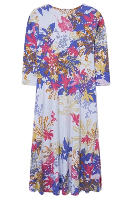 TEA MIDI JERSEY DRESS BLUE MULTI 3