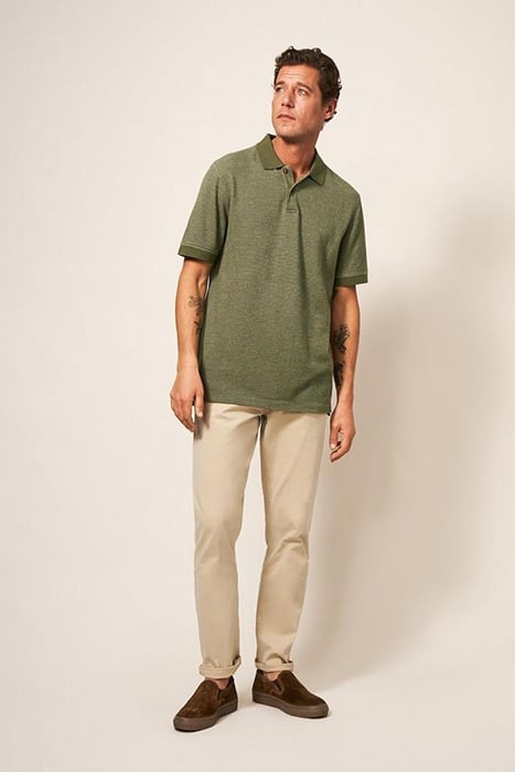 MICRO DOT POLO KHAKI GREEN 1
