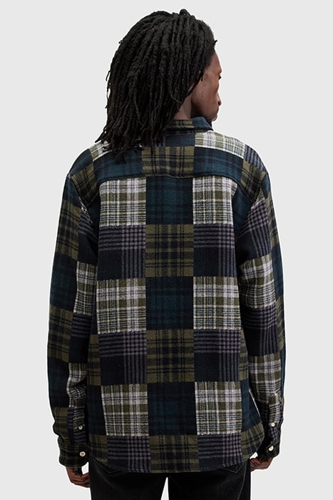 HOPTON LS SHIRT KHAKI GREEN 2