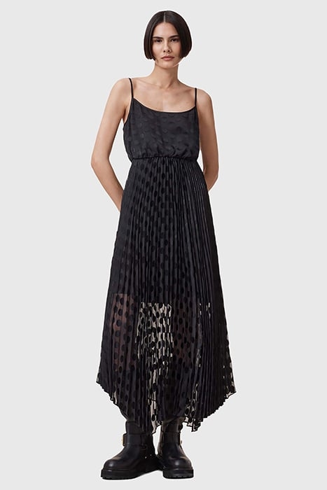 LEIA DOTT DRESS BLACK 5