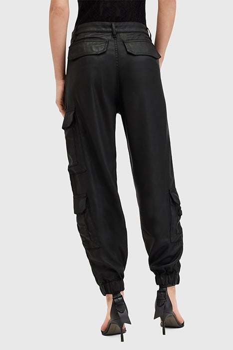 HIMARI CARGO TROUSER COATED BLACK 2
