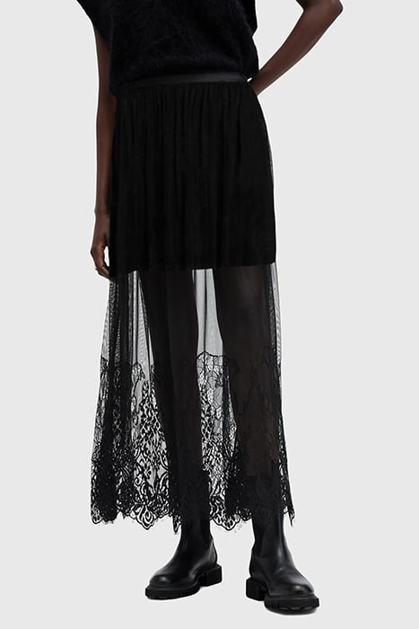 ARIELLA LACE SKIRT BLACK 1