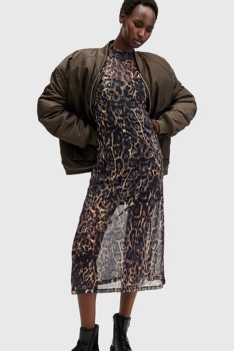 HANNA MESH DRESS JINX GOLDEN BROWN 5