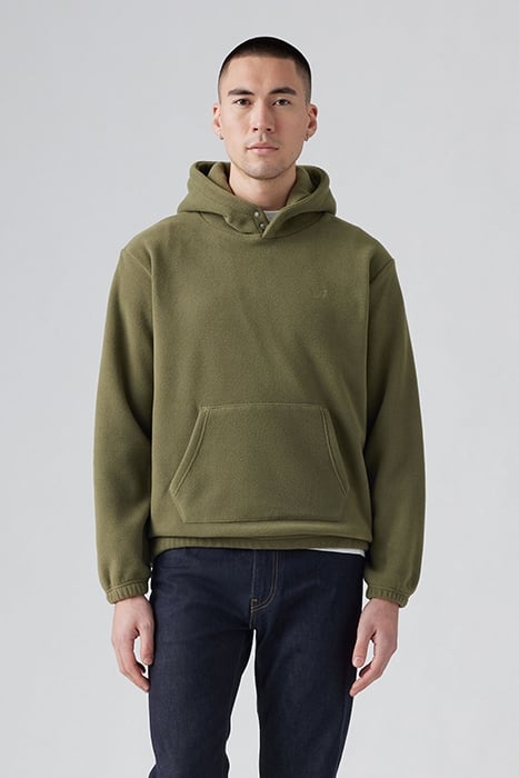 HM POLAR FLEECE HOODIE OLIVE NIGHT 1