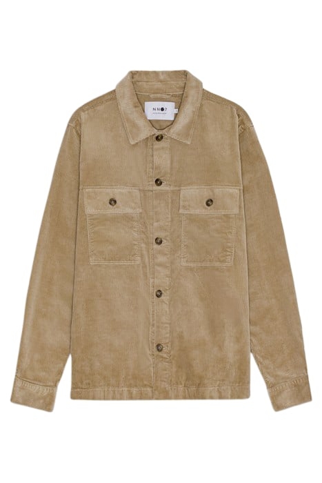 NN07 - WILAS 1322 - REGULAR FIT OVERSHIRT - KHAKI BEIGE 1