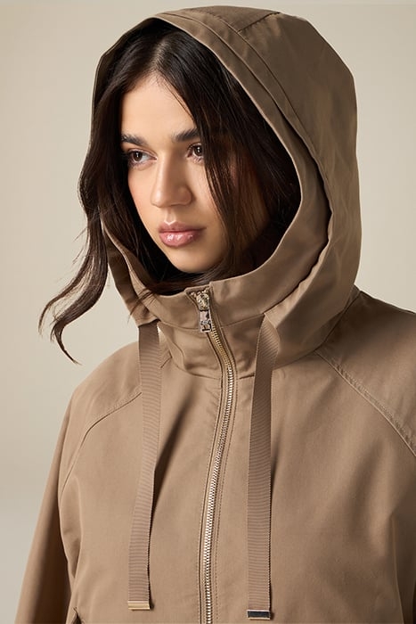 SHORT OVERSIZED PARKA CAMEL 4