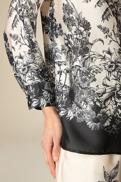 PATTERNED SATIN SHIRT WHITE 4