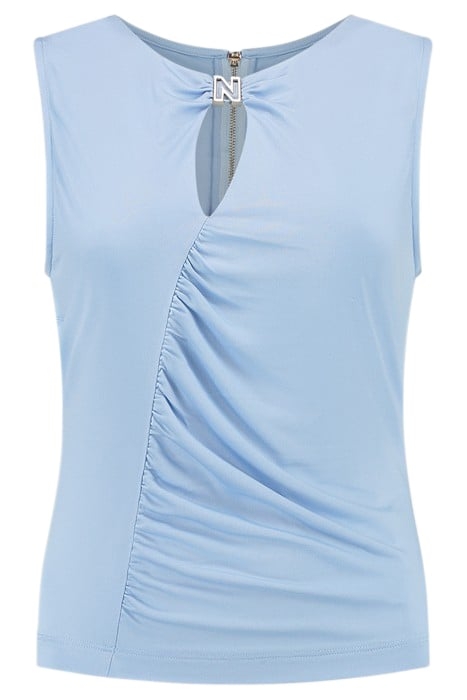 VANDY SLEEVELESS TOP ICE BLUE 1