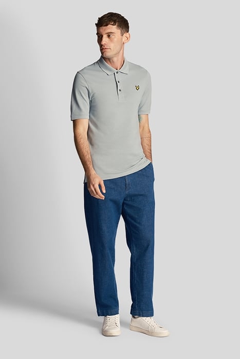PLAIN POLO SHIRT SLATE BLUE 3