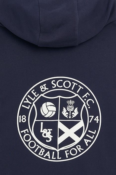 FOOTBALL LOGO HOODIE NAVY 3