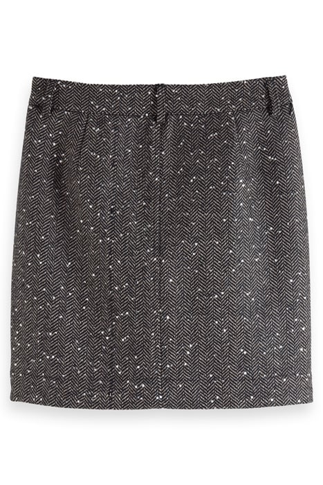 HERRINGBONE SEQUIN HIGH RISE MINI SKIRT SEQUIN HERRINGBONE 2