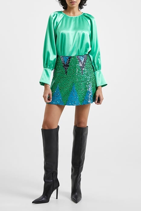 ADORA SATIN TOP GREEN MINERAL 2