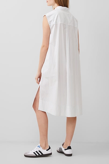 RHODES POPLIN STRIPE SHRT DRSS WHITE/CASHMERESTRIPE 2