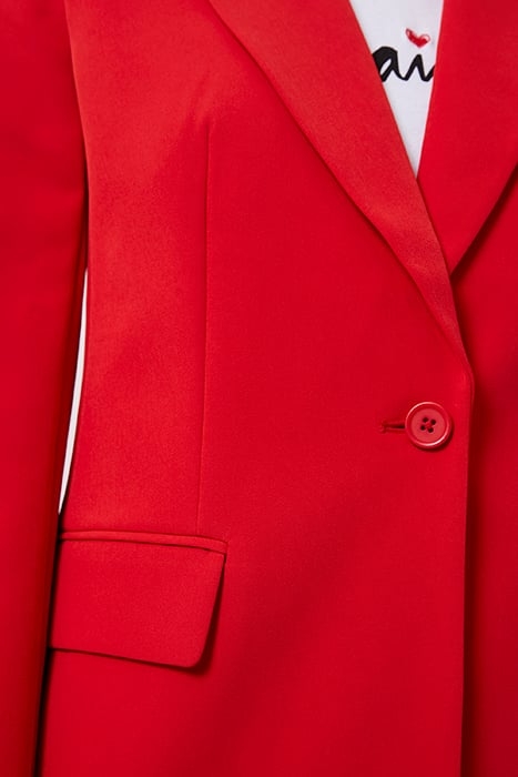 ECHO SINGLE BREASTED BLAZER TRUE RED 4