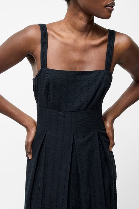 BRODERIE STRAP DRESS M SS25 BLACK 4