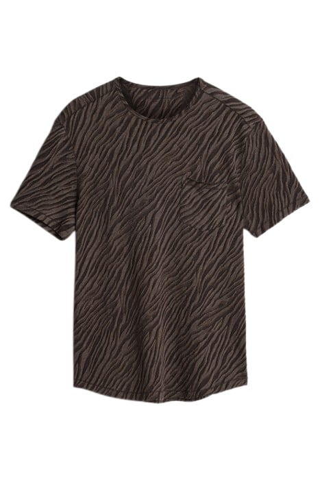 KUHL SS CREW IN DIAGONAL DARK BROWN 2