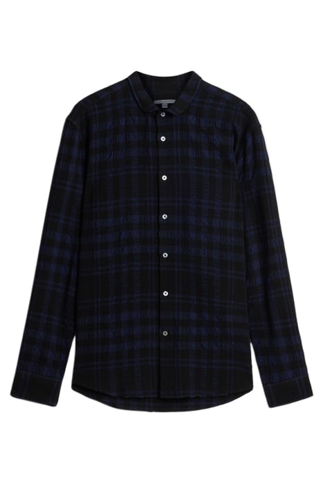 SLIM FIT SHIRT WITH WIRE BLACK/BLUE 2