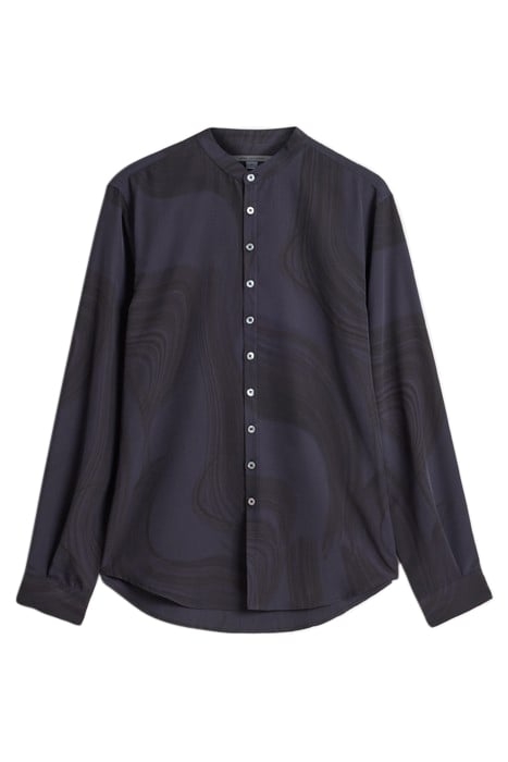 MULTI BUTTON BAND COLLAR JET BLACK 2