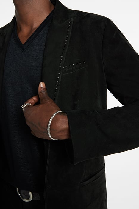 PEAK LAPEL BLAZER BLACK 3