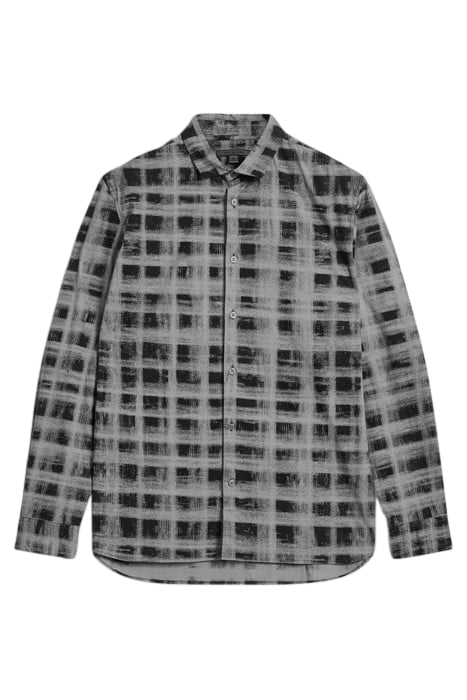 ROSS SLIM FIT LS SPORT SHIRT IRON GREY 2