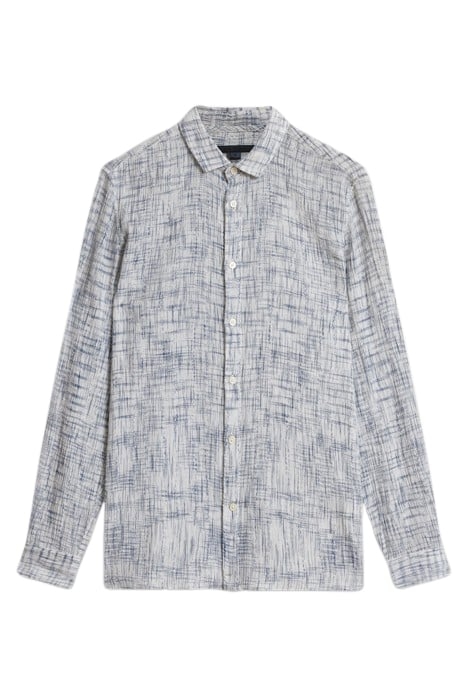 ROSS SLIM FIT LS SPORT SHIRT WHITE MULTI 2