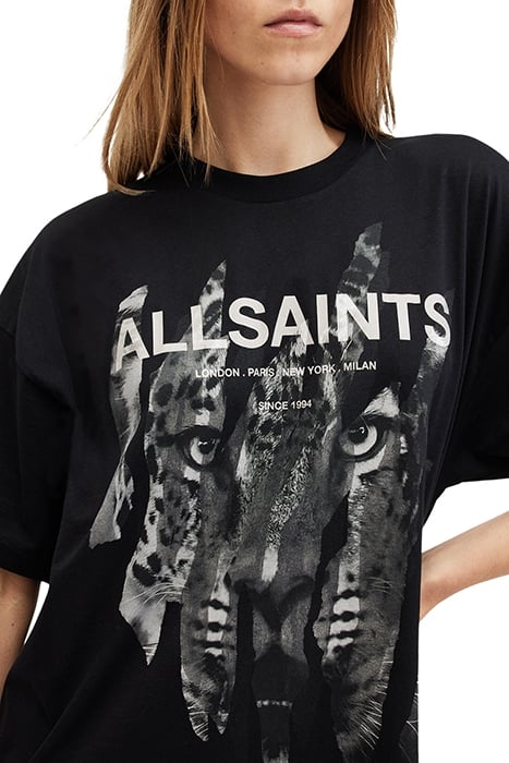 RIPROAR TEE DRESS BLACK 6