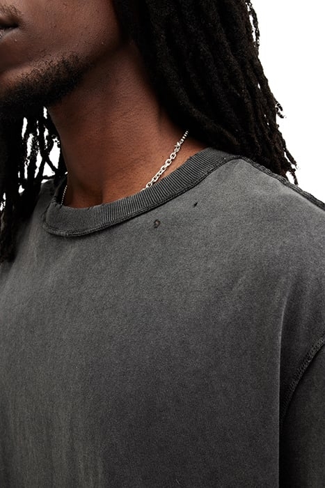 HEATH SS CREW WASHED BLACK 6