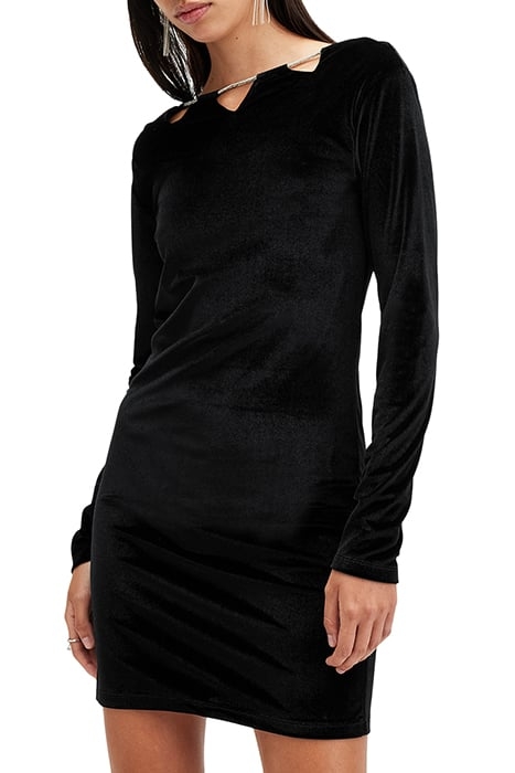 REGINA VELVET DRESS BLACK 1