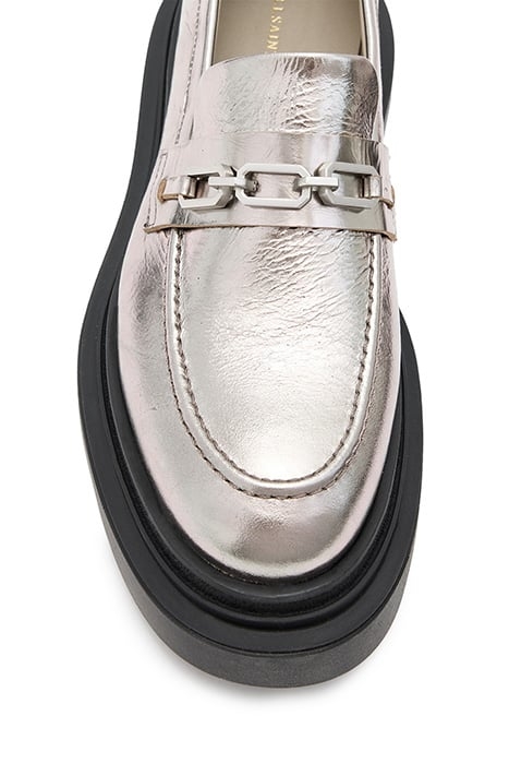 ALEXIA CHAIN LOAFER GUNMETAL GREY 5