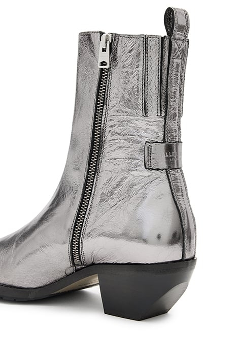 BAZELY METALLIC BOOT GUNMETAL GREY 5