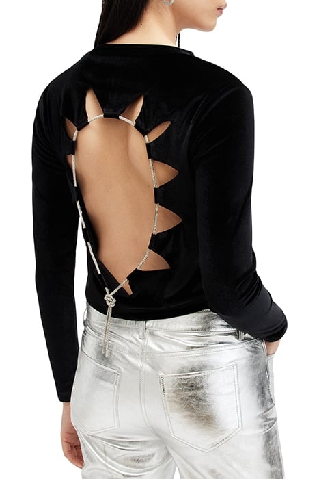 REGINA VELVET TOP BLACK 2