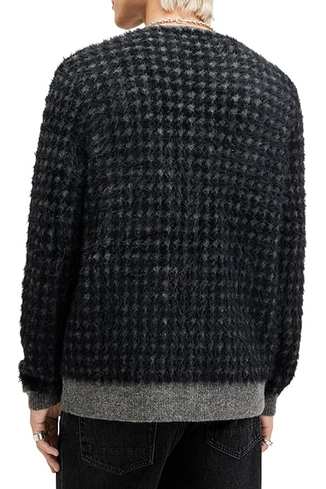 EDGAR CARDIGAN GREY/BLACK 2