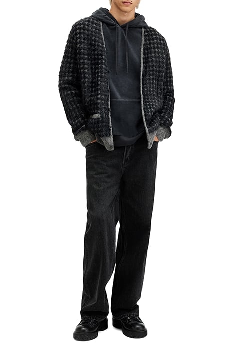 EDGAR CARDIGAN GREY/BLACK 3