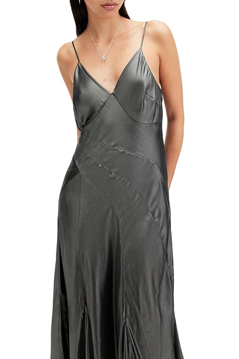 LILI MAXI DRESS METALLIC GREY 5