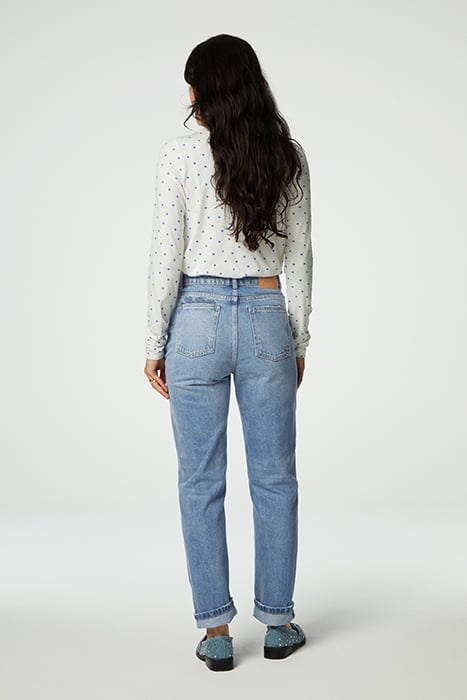 JADE TOP CREAM WHITE / BLUE 2