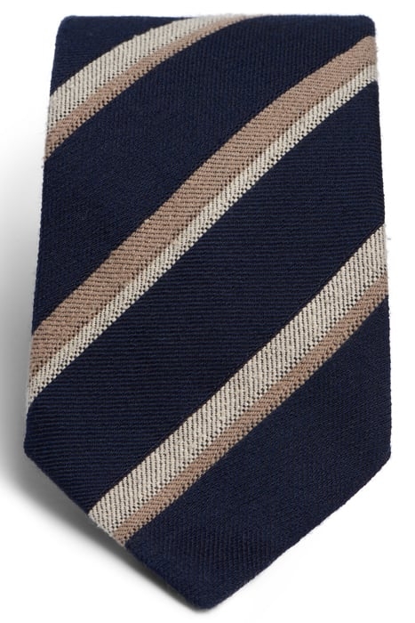 NAVY STRIPES STRIPES TIE 2