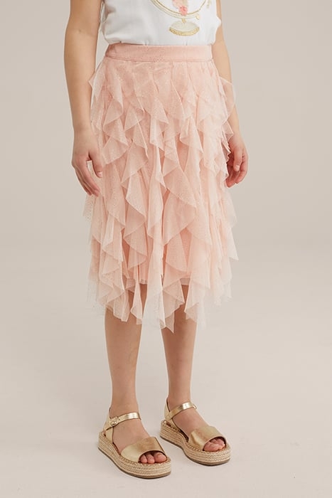 SKIRT MAXI LENGTH SALMON PINK 1