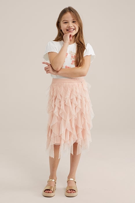 SKIRT MAXI LENGTH SALMON PINK 2