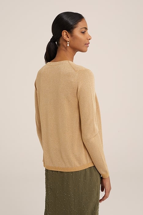 KNITTED CARDIGAN GOLD 2