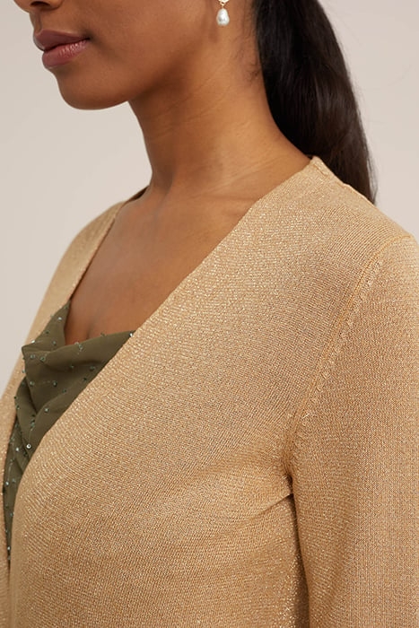 KNITTED CARDIGAN GOLD 5