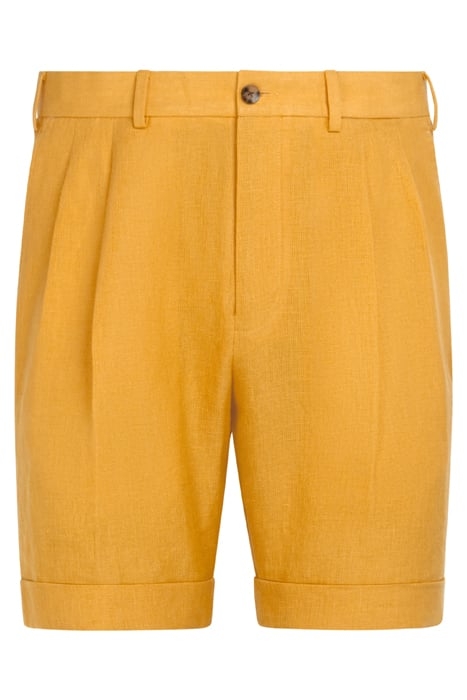 YELLOW SLIM LEG SHORTS 4
