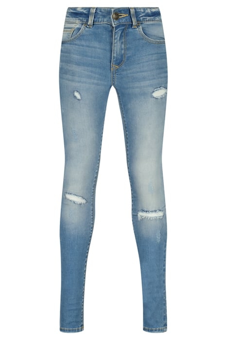 GIRLS CHELSEA CRAFTED JEANS MID BLUE STONE 1