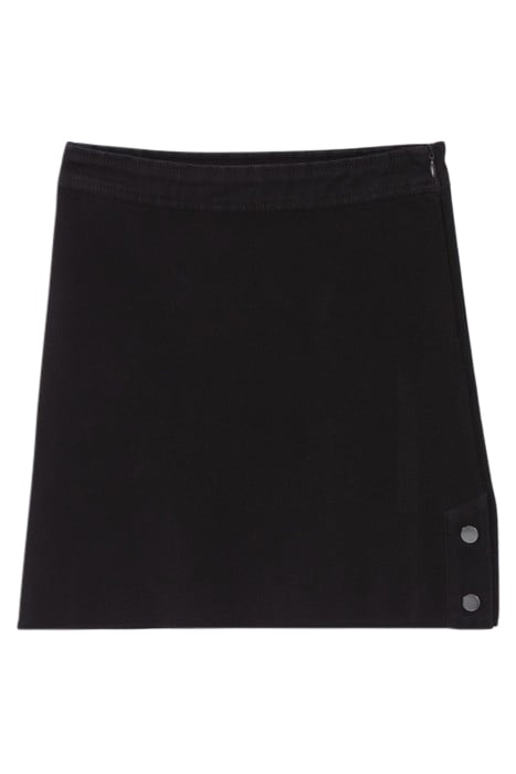 BLACK KNIT A-LINE SHORT SKIRT 4