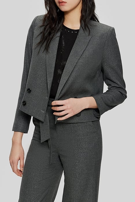 GREY GLITTERY SHORT SUIT JACKET 1