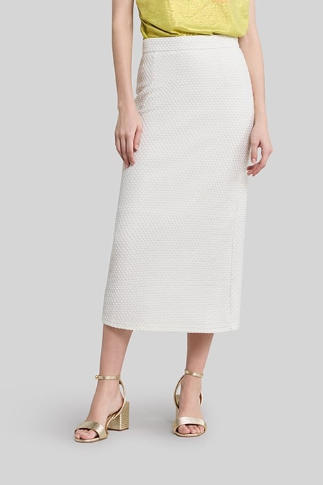 ECRU LONG SKIRT IN SILVER MESH SPIRIT 1